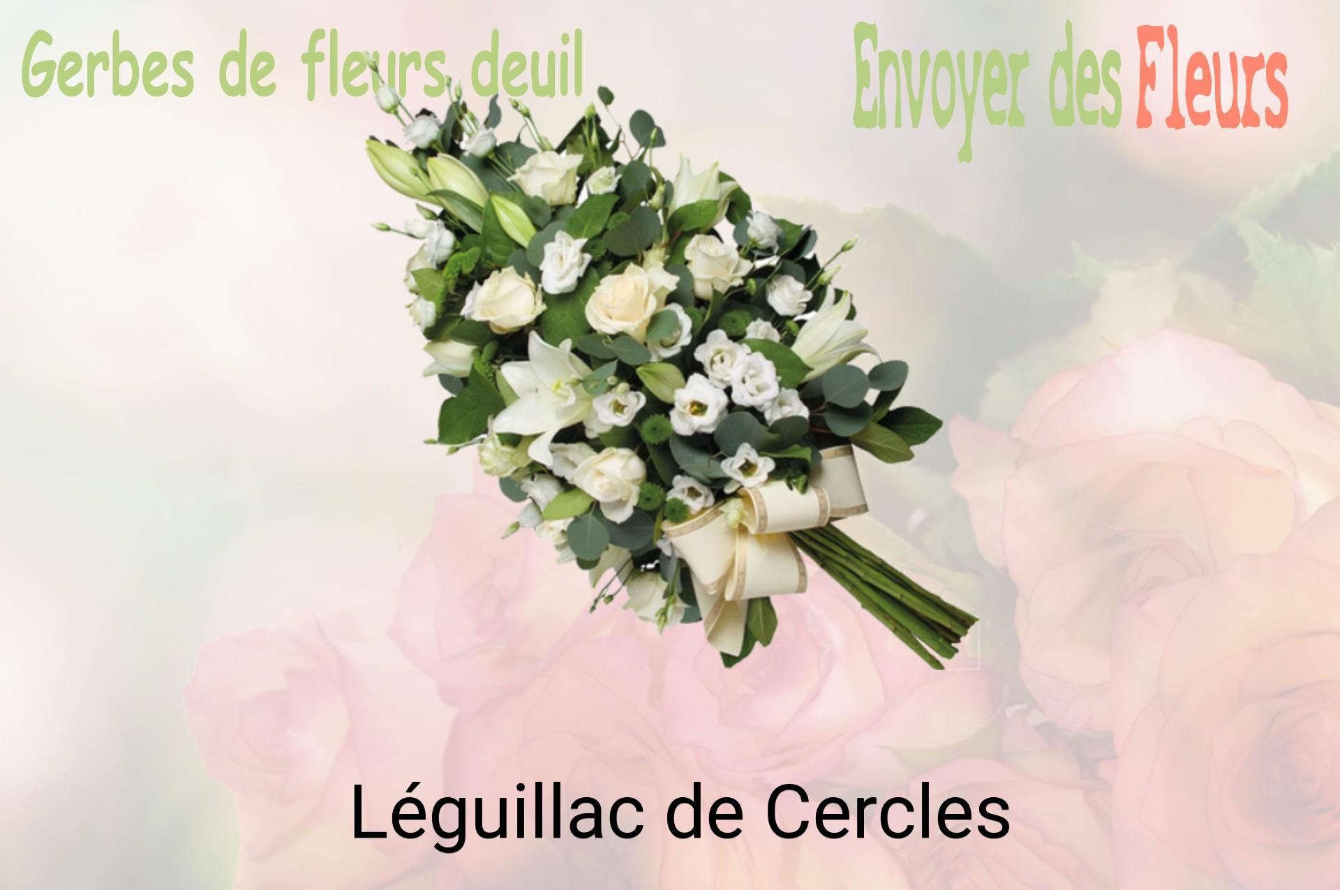 Gerbe de fleurs de deuil livrée à Léguillac-de-Cercles